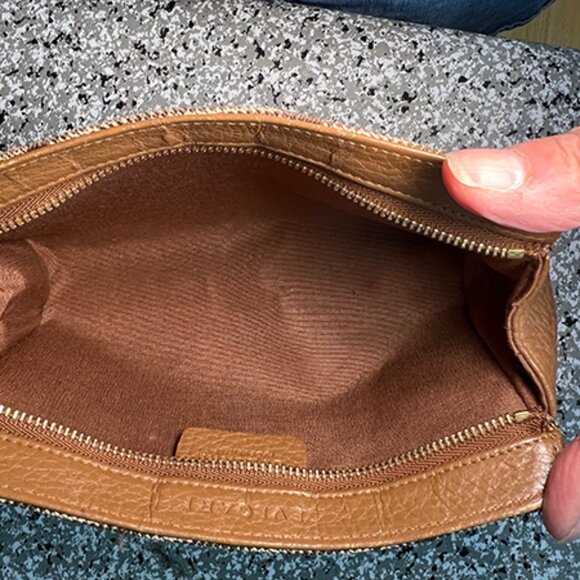 Authentic BVLGARI Logomania Brown Canvas Pouch - Picture 5 of 7